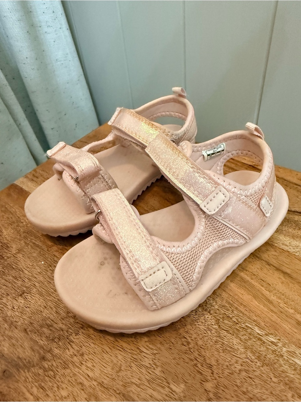 OshKosh B'gosh Light Pink Glitter Strap Sandals